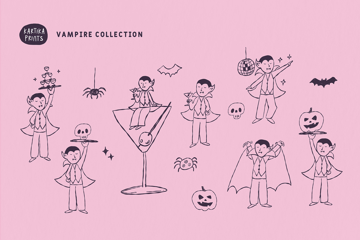 Halloween Clipart and Frames, an Illustration by Kartika Prints (Photo 6 of 11)
