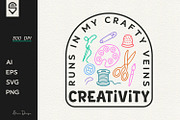 Colorful craft tools illustration, a Graphic by shaondesigns (Thumbnail 1 of 4)