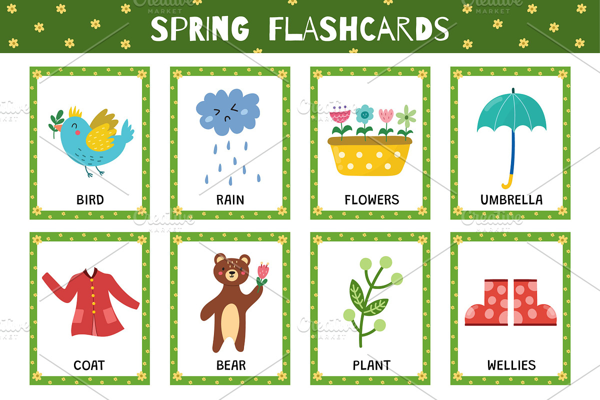 Flashcards for Kids Bundle: 570 in 1, an Education Illustration by Gulnara Sabirova (Photo 24 of 48)