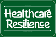 Healthcare Resilience Font, a Script Font by 177Studio (Thumbnail 1 of 8)