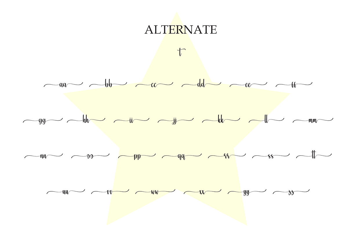 Star | Script Font, a Handwritten Font by Scratchones (Photo 8 of 9)
