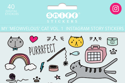 My Meowvelous Cat Digital Stickers