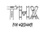 Hands up crazy color font, a Symbol Font by Kseniia Kuznetsova (Thumbnail 5 of 5)