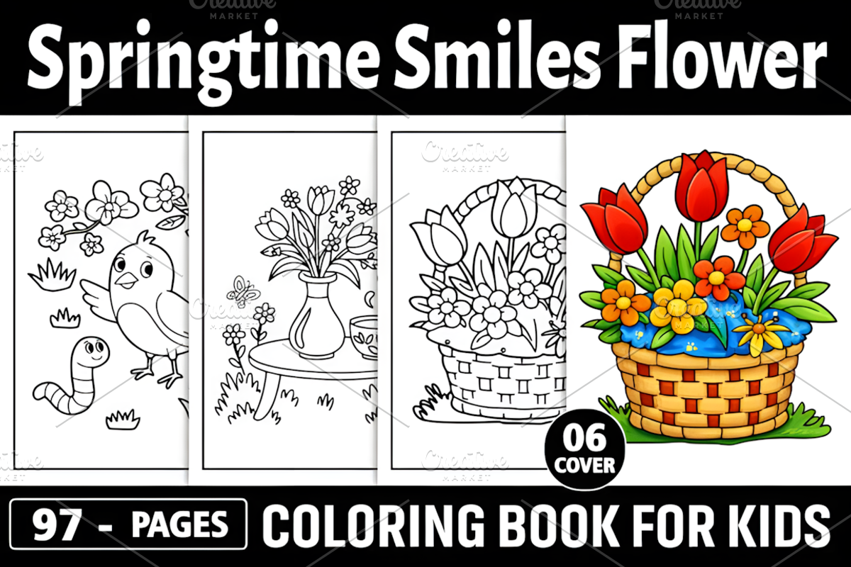 Spring Time Smiles Flower, an Illustration by Design Station (Photo 1 of 8)