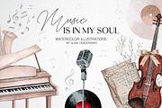 Music is in my soul, a Decorative Illustration by CrystalinaShop (Thumbnail 1 of 3)