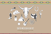 South Western Vector Icon Set, a Texture Illustration by GraphicsByKassy (Thumbnail 1 of 5)