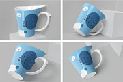 4 Awesome Coffee Mug Mockups, a Cups & Container Mockup by megostudi0 (Thumbnail 1 of 6)