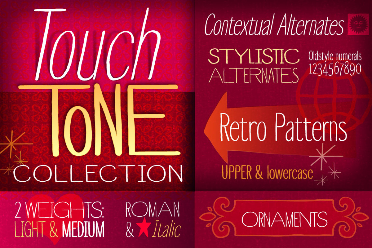 Touch Tone - Collection, a Sans Serif Font by Jeff Kahn (Photo 1 of 5)