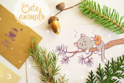 Cute animals sleep, an Animal Illustration by JulianArt (Thumbnail 1 of 5)