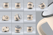 Enamel Mug Mock-Up, a Cups & Container Mockup by DesignRushMarket (Thumbnail 1 of 7)