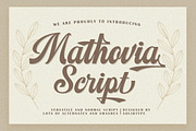 Mathovia Script, a Script Font by Solidtype (Thumbnail 1 of 7)