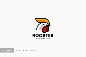 Rooster Simple Mascot Logo, a Branding & Logo Template by ivan_artnivora