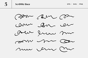 134 Scribbles & circles & underlines, an Object Graphic by Pinkbrush (Thumbnail 6 of 9)