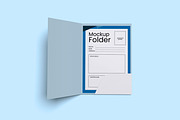 A4 Folder & Paper Mock-Up, an Advertising Mockup by xavier_studio (Thumbnail 2 of 5)
