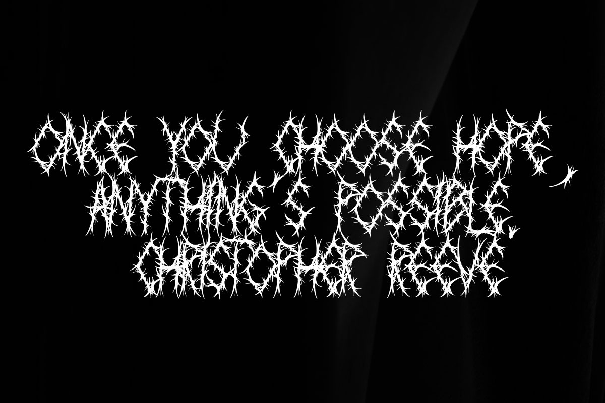 BACKSIDE | BLACK METAL FONT, a Font by BringTypeStudio (Photo 4 of 6)