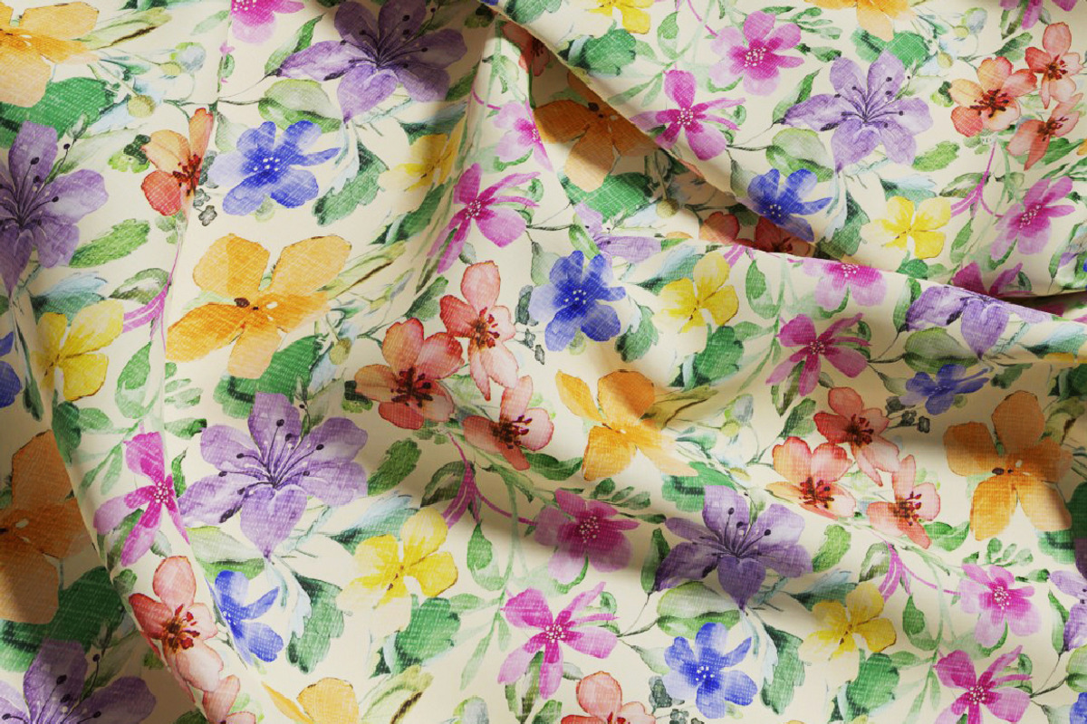 Colorful Watercolor Floral Seamless, a Pattern Graphic by Gullenda (Photo 3 of 6)