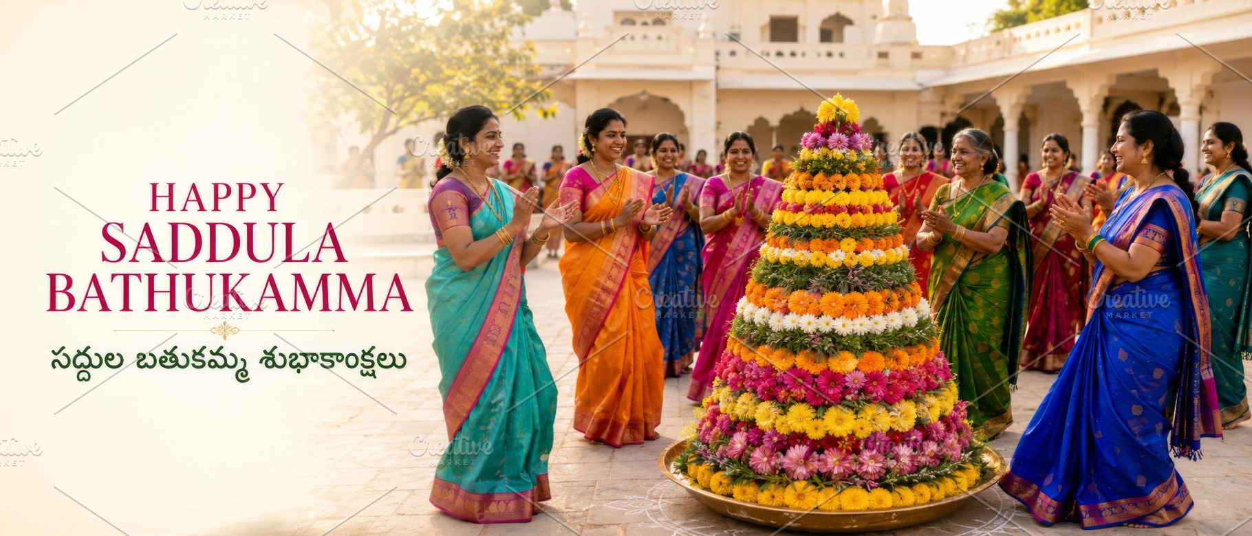 Saddula Bathukamma festival celebrat, a Photo by Dvoevnore photos