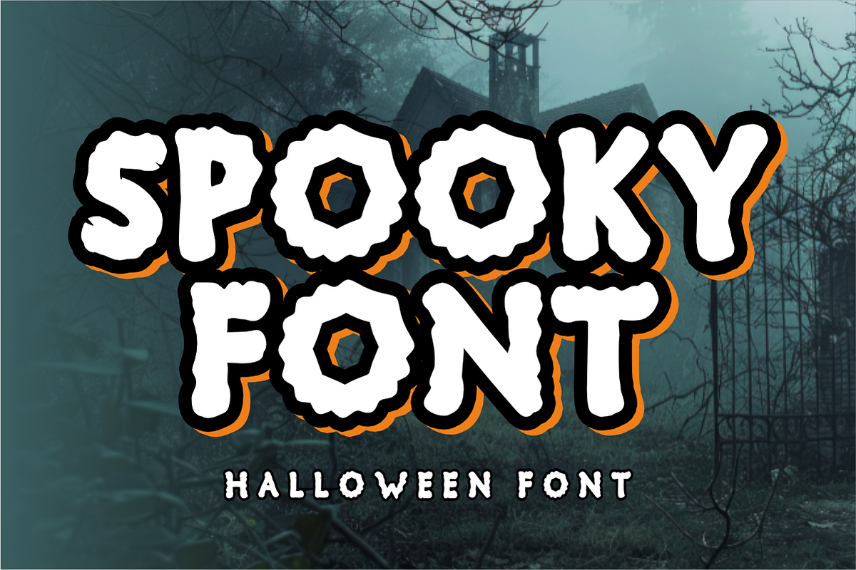 Black Spirit - Spooky Display Font, a Handwritten Font by KiddoGlyphs Studio (Photo 2 of 4)
