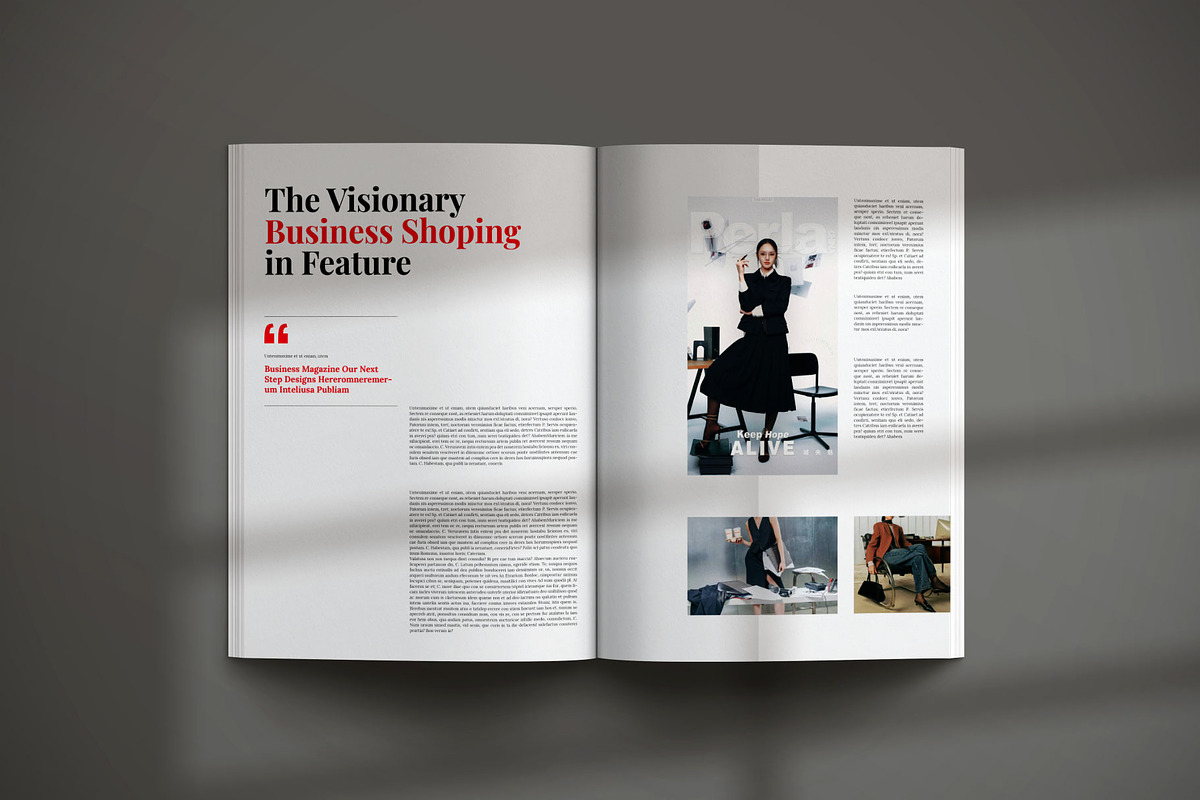 Business Magazine Template, a Magazine Template by Creative-Work (Photo 4 of 8)