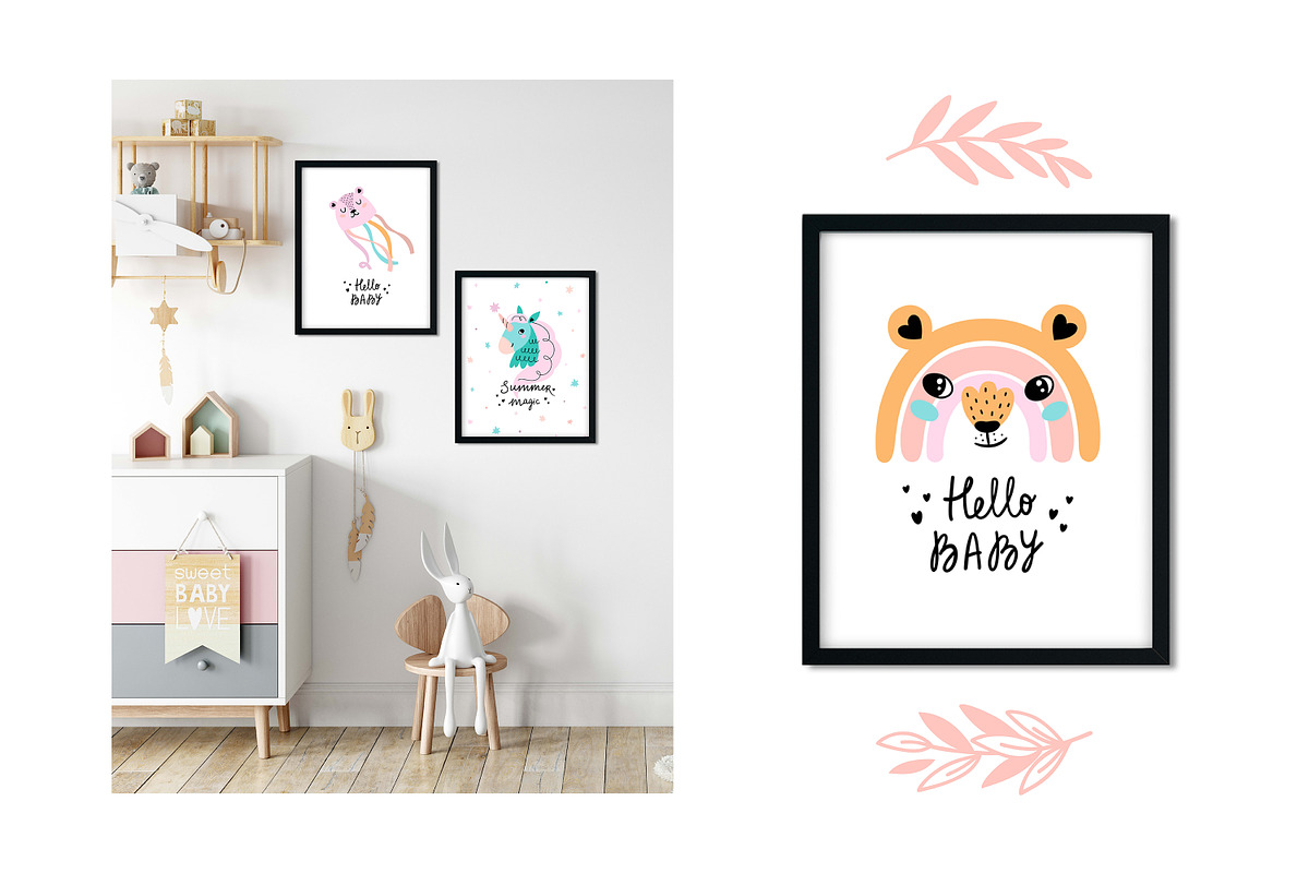 Summer vibes baby illustrations, an Animal Illustration by OxanaTally (Photo 2 of 14)