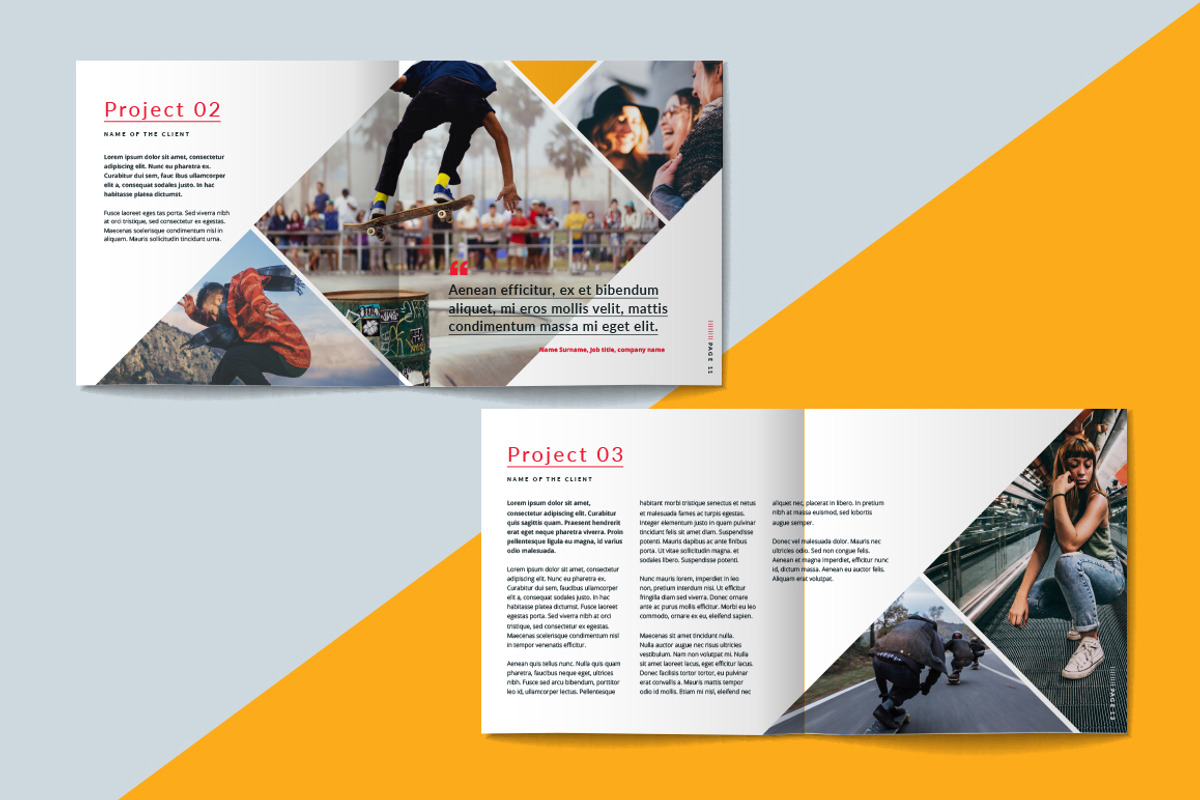 Square Portfolio Brochure Template, a Brochure Template by RWstudio (Photo 6 of 9)