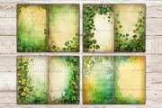 St. Patrick's Day Junk Journal Page, a Seasonal Illustration by GlamArtZhanna (Thumbnail 2 of 10)