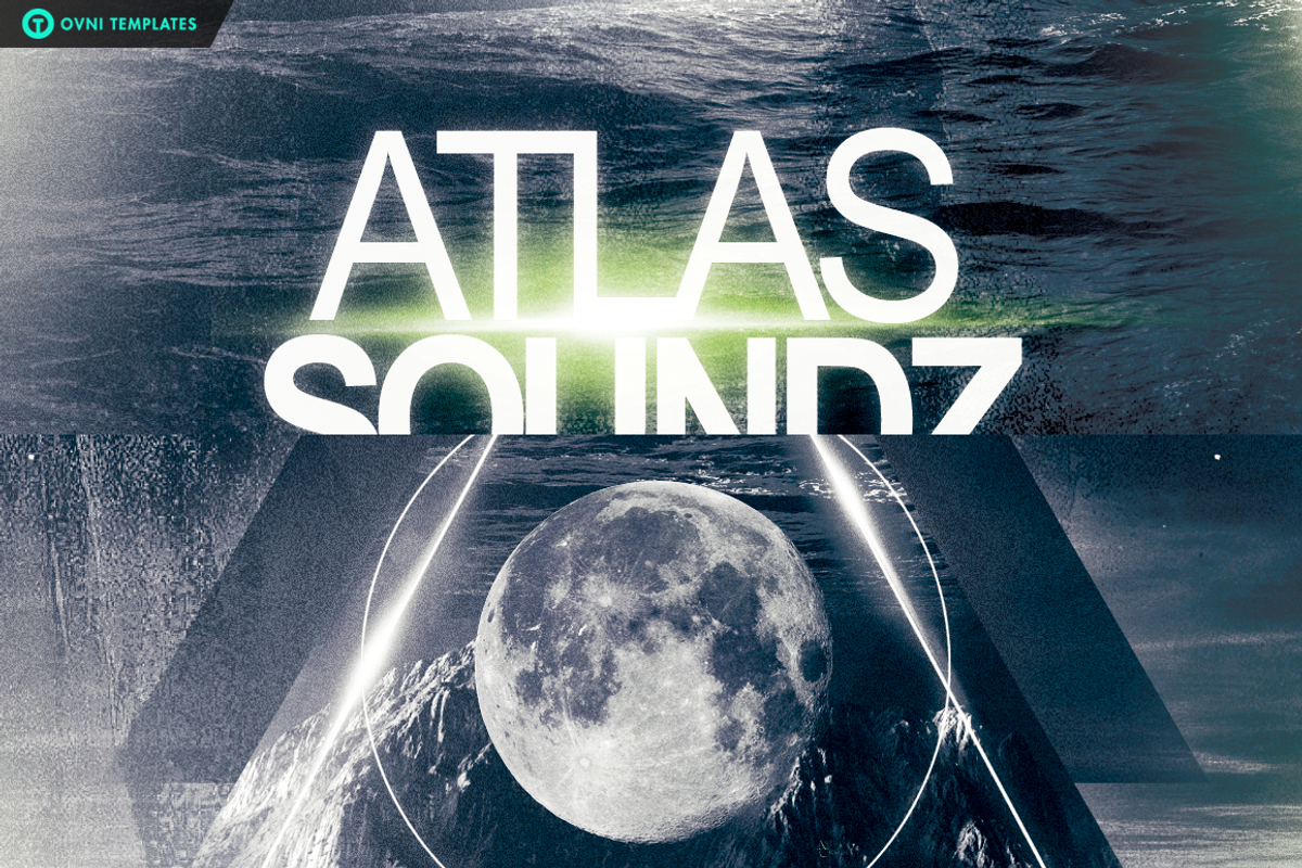 ATLAS SOUNDZ Flyer Template, a Flyer Template by OVNI-TEMPLATES (Photo 3 of 3)