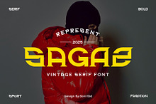SAGAS - Serif Display Font
