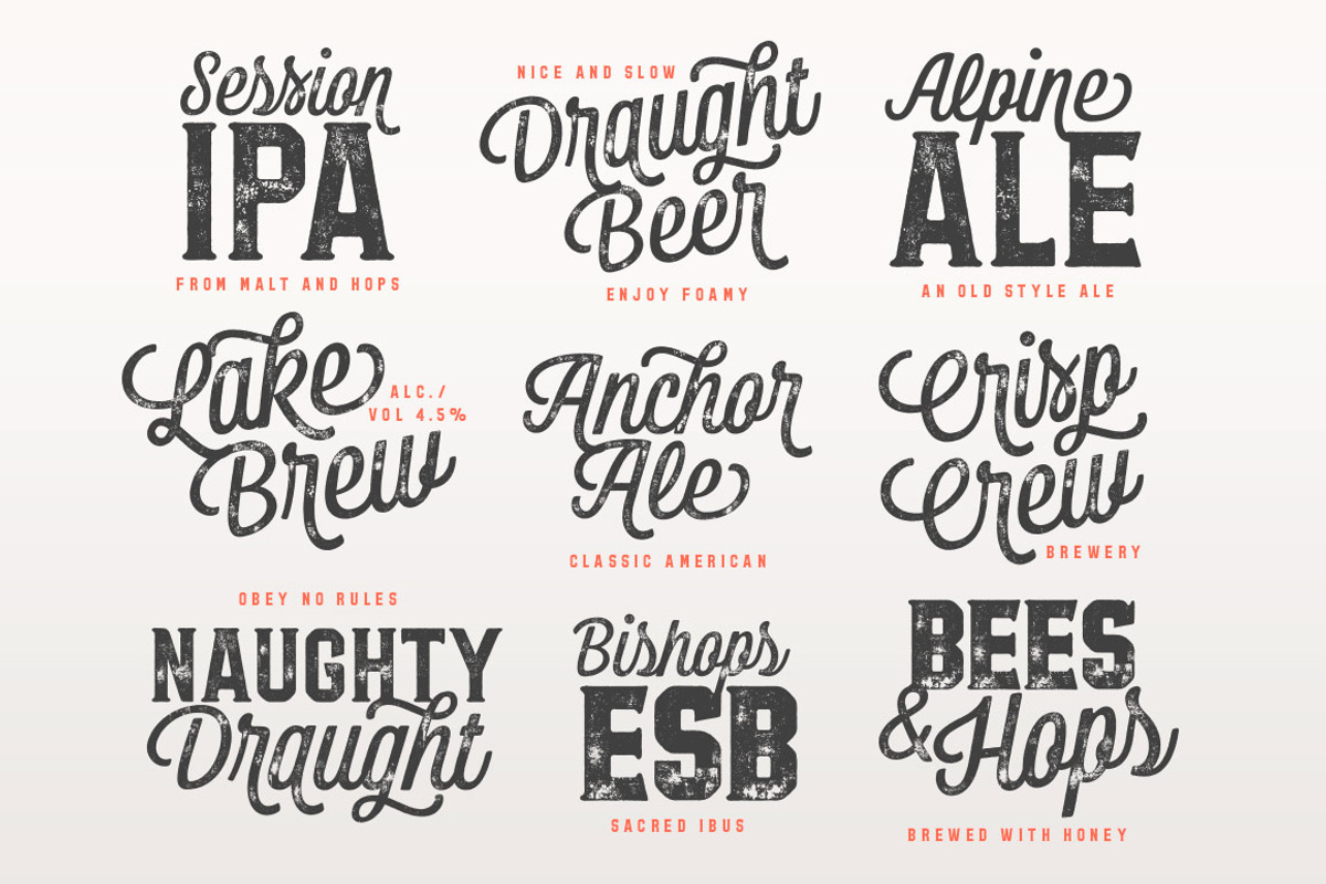 Bolton Font Pack -25% off sale preview 4