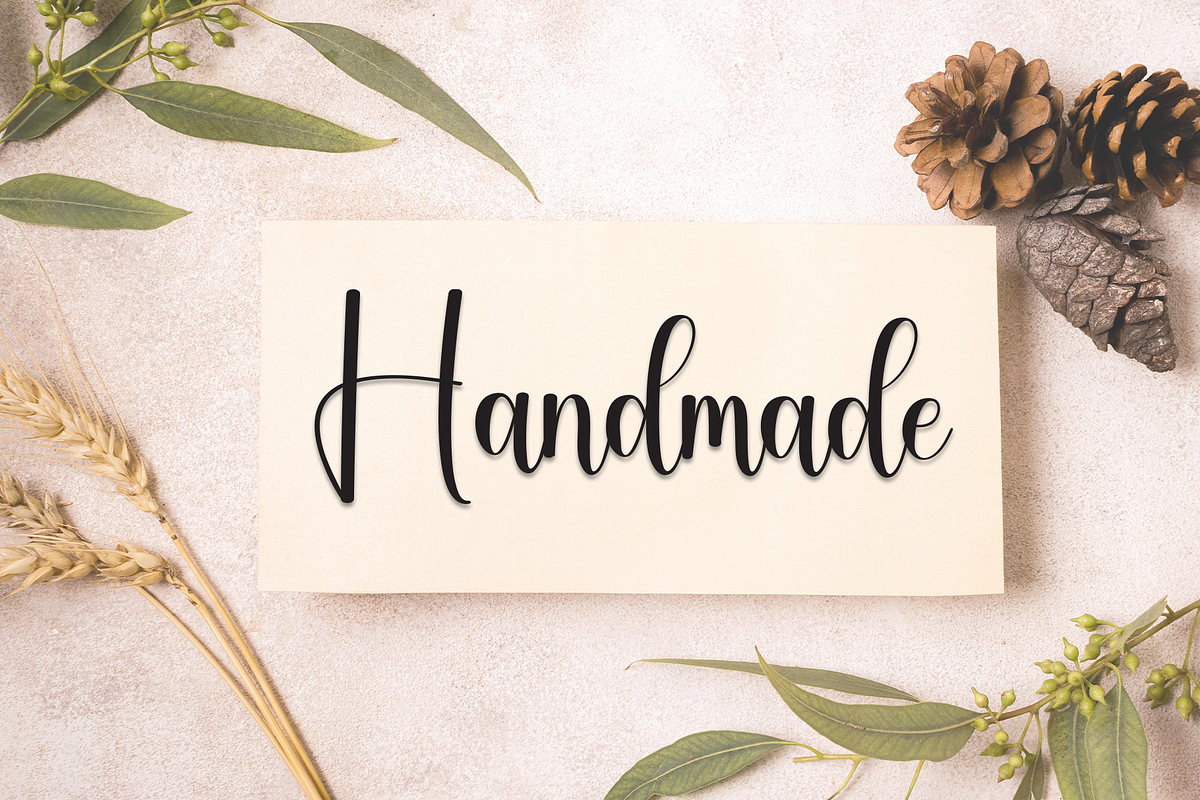 Hello Staycation | Script Font, a Handwritten Font by Scratchones (Photo 5 of 8)