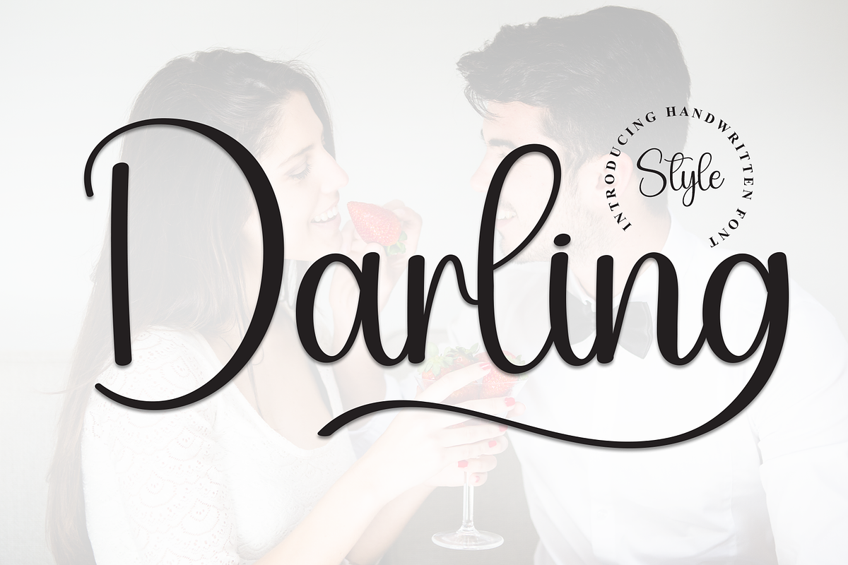 Darling | Script Font, a Handwritten Font by Scratchones (Photo 1 of 9)
