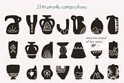 296 FOLK POTTERY CLIPARTS MYSTIC SET, an Object Illustration by JuDesign (Thumbnail 10 of 24)