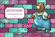 Pattern Bundle-Procreate Brushes, a Brush Add-On by MissPerfectKaos (Thumbnail 8 of 9)