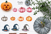 Halloween Watercolor Set, a Seasonal Illustration by BarvArt (Thumbnail 13 of 21)