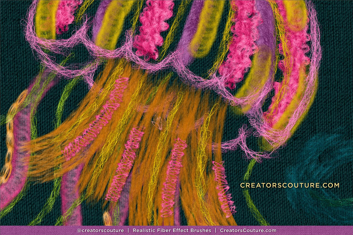 Realistic Fiber Effect Brush Studio, a Brush Add-On by Creators Couture (Photo 17 of 25)
