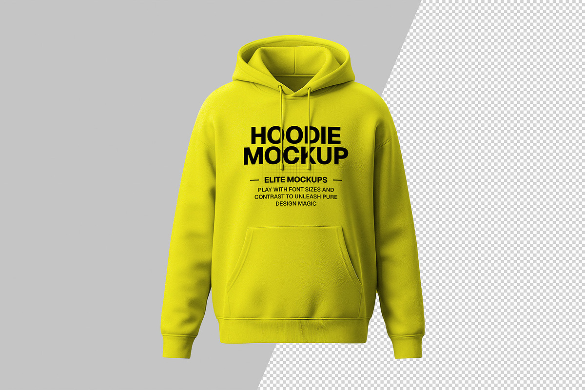 Dynamic Hoodie Mockup Collection, a Hoody Mockup by Elite Mockups (Photo 5 of 6)