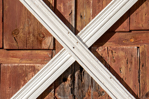 The entrance is boarded up crosswise, an Architecture Photo by Schreibikus