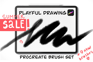 “Playful” Textured Procreate Brushes