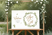 Eucalyptus Wedding Sign, a Poster Template by Aarley Kaiven (Thumbnail 2 of 3)