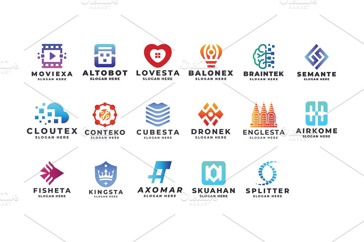 17 Logos All in One Template, a Branding & Logo Template by Design_Planet
