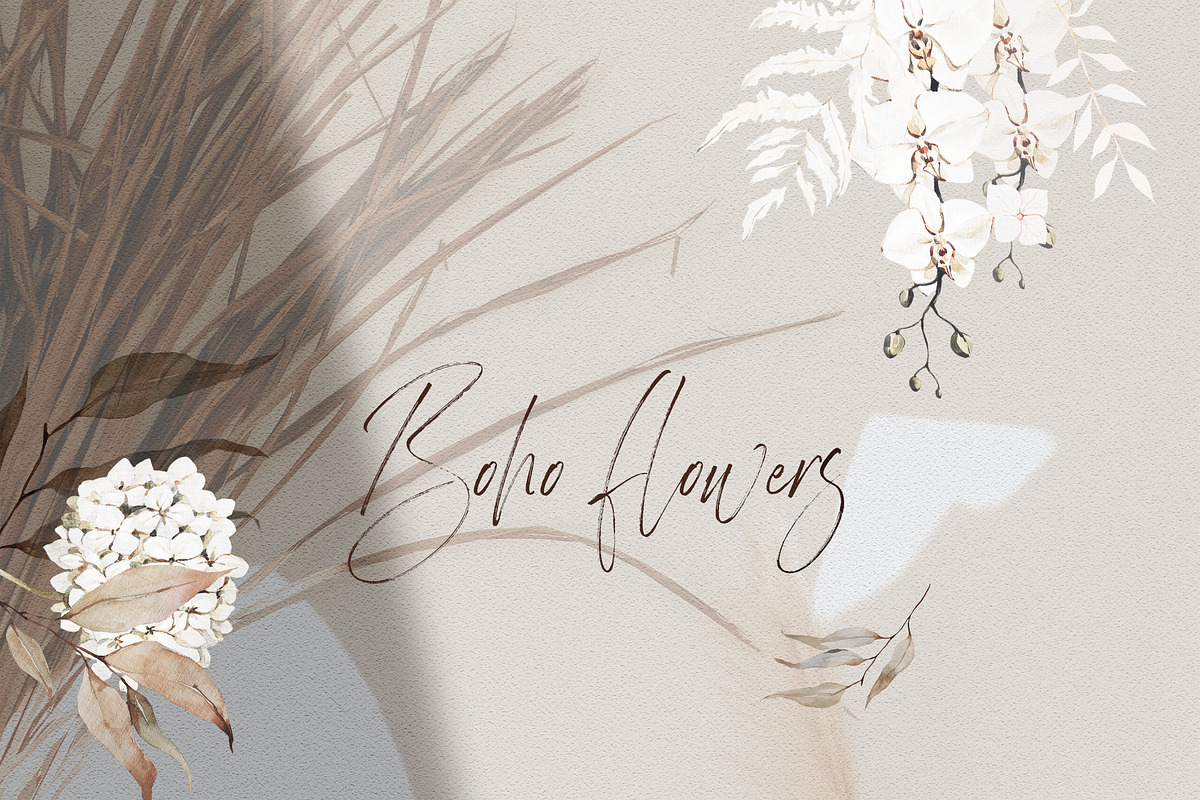 FLORENCE- Boho watercolor collection, a Texture Illustration by Natalia Tugova (Photo 10 of 12)