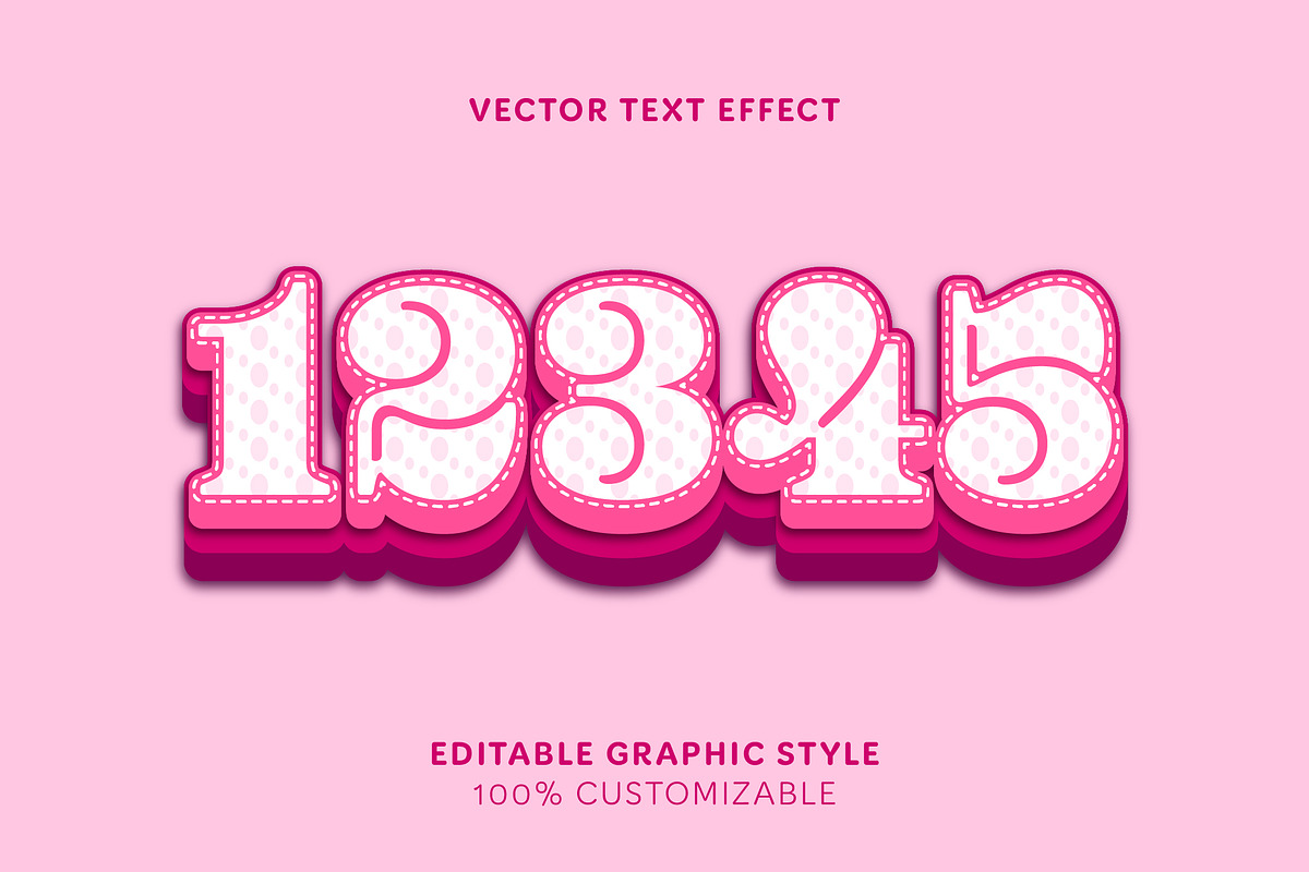Cute Dotted Chubby Text Effect preview 2