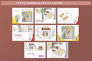 ETSY Shop Kit Canva - Floral, a Templates & Theme by illycreative (Thumbnail 8 of 10)