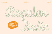 CS Kaylie Dashed, a Script Font by Craft Supply Co. (Thumbnail 3 of 8)