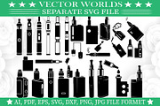 Vape SVG, Smoke, Vape SVG, an Object Graphic by VectorWorlds (Thumbnail 1 of 3)