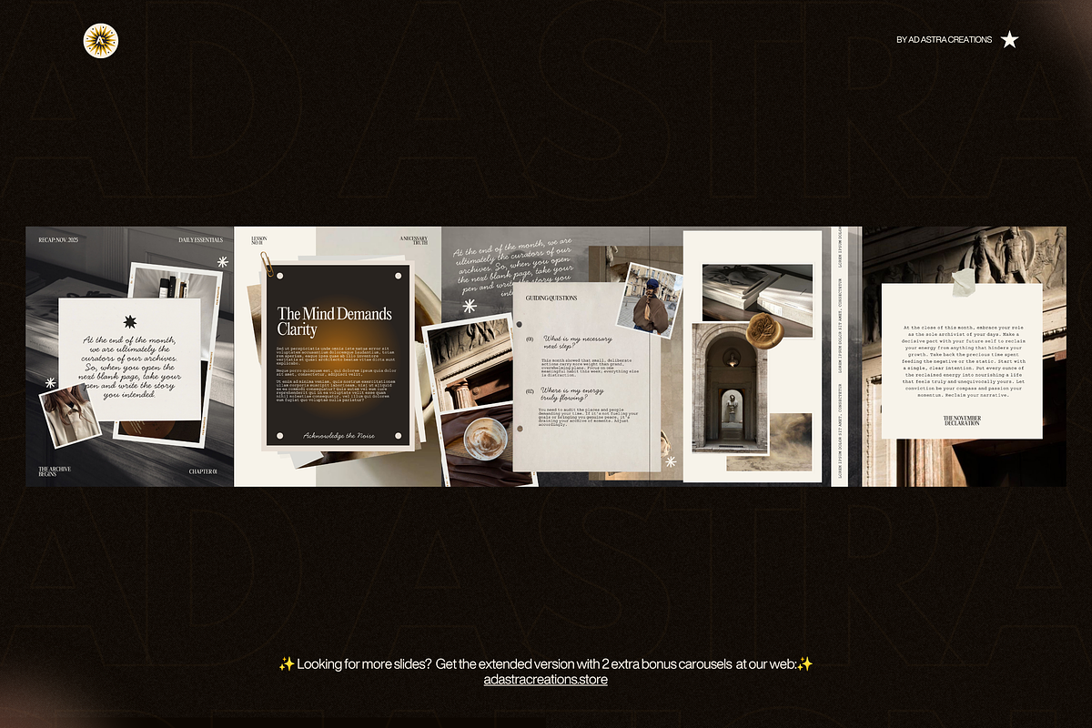 THE JOURNAL | 5 Instagram Carousels, a Social Media Template by Ad Astra Creations (Photo 4 of 6)