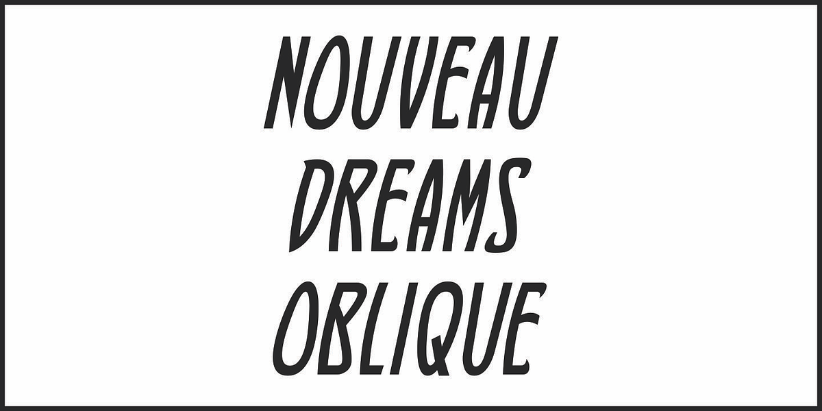 Nouveau Dreams JNL, a Font by Jeff Levine Fonts (Photo 4 of 5)
