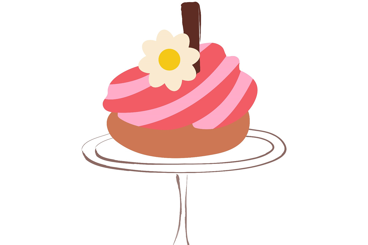 Hand painted bakery set featuring a, a Food Illustration by okskukuruza (Photo 2 of 3)