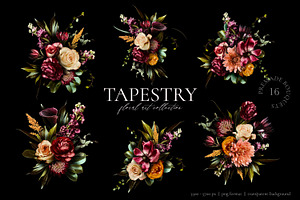 Tapestry Floral Art Collection