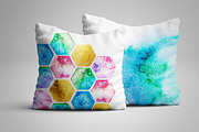 Geometric Watercolor + Gold Bundle, a Texture Graphic by Anna Faun (Thumbnail 9 of 9)